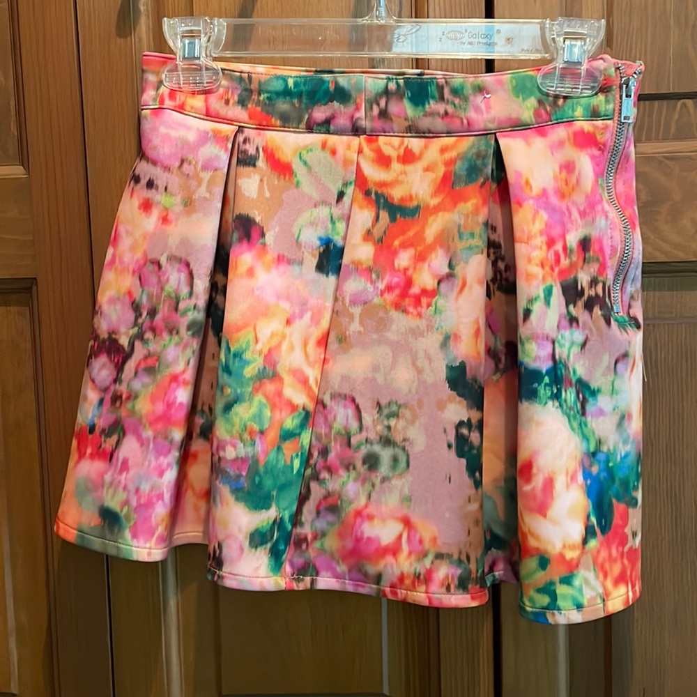 Tie dye tropical skirt